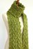 Reversible Cable Vine Scarf
