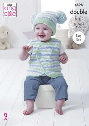 Baby Set in King Cole DK - 4898 - Downloadable PDF