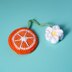 Orange Daisy Car Hanging