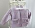 Child’s Cardigan with cable detail on sleeves and pockets - P065