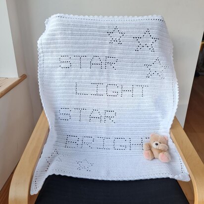 Star Light Star Bright Filet Blanket