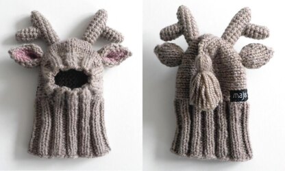 Reindeer Dog Hat with a Tassel
