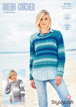 Jumper and Cardigan in Stylecraft Dreamcatcher - 9730 - Downloadable PDF