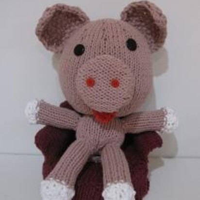 Knitkinz Pink Pig - knitting pattern