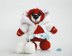 Winter Cherry Teddy bear with felted nose