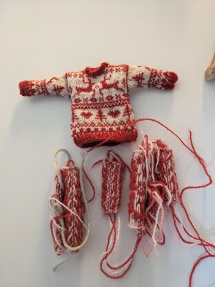 1:12 scale Man's Christmas sweater