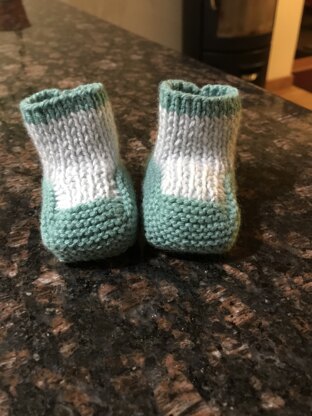 two colour bootees