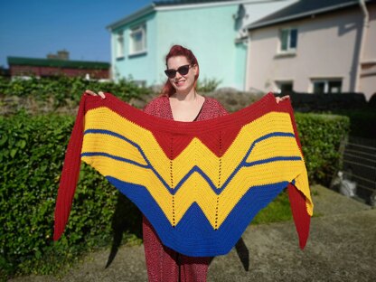 Wonder woman shawl (various colours)