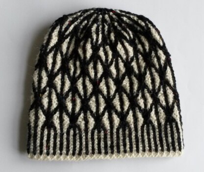 Aran Lattice Beanie