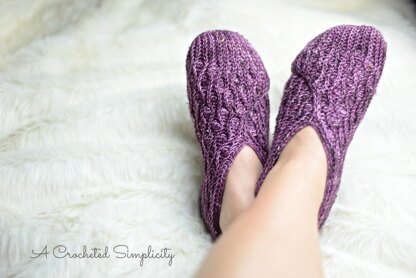 Winter Waves Kimono Slippers