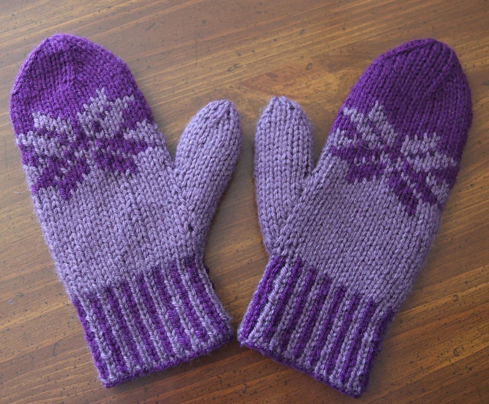 Double knit mittens clearance free pattern