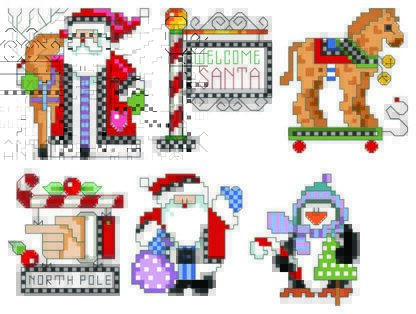 Checkered Ornaments Set 2 PDF