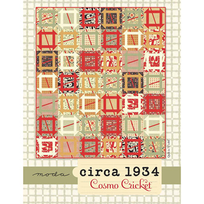 Moda Fabrics Circa 1934 Cosmo Cricket Quilt - Downloadable PDF