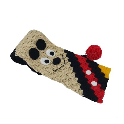 Red Mouse Scarf C2C