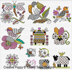 Lesley Teare 30 Mini Motifs - Blackwork & Colour Cross Stitch Pattern - 2010195 -  Leaflet