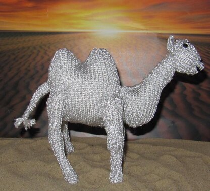 Silver  Camel Toy Animal