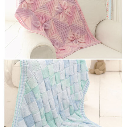 Baby Blankets in Sirdar Snuggly Kisses DK - 1903 - Downloadable PDF