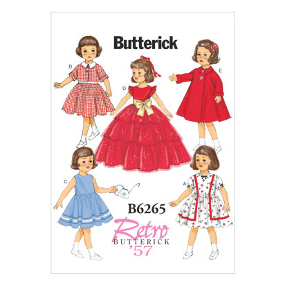 Butterick 18 Doll Clothes B6265 - Sewing Pattern