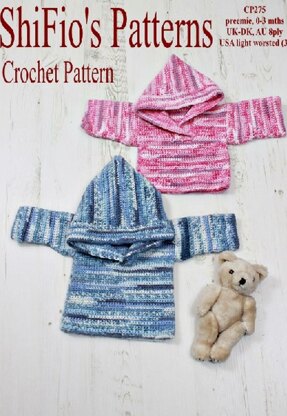 275-Hooded Jumper Crochet Pattern #275