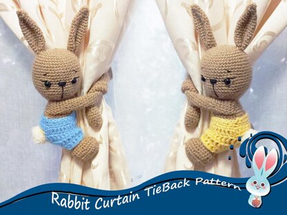 Rabbit Curtain Tie back