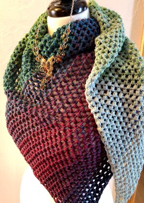 Serendipity Asymmetrical Shawl