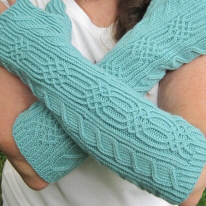 Presque Isle Long Mitts - knitting pattern