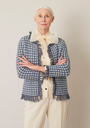 Debbie Bliss Aurora Fringed Jacket PDF.