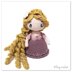 Rapunzel Princess Doll crochet amigurumi toy