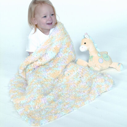 Fast Baby Blanket in Plymouth Heaven - F132 - knitting pattern