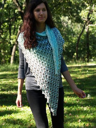 Frozen Lake Shawl