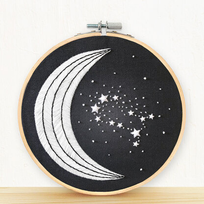 Embroidery and Sage Gemini Zodiac Embroidery Kit - 8 1/4in W x 8 1/4in L x 3/8in D