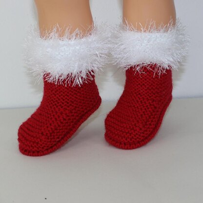 Baby Simple Christmas Booties