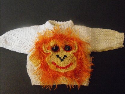 OLLIE ORANGUTAN JUMPER KNITTING PATTERN - MADMONKEYKNITS