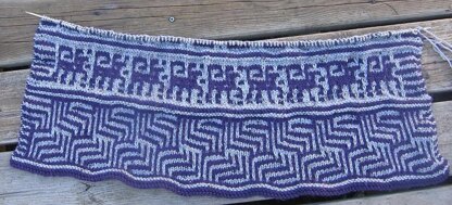 Mosaic Knit Blanket