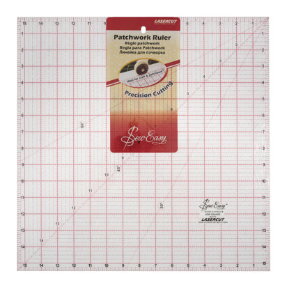 Sew Easy Ruler: Quilting: Square: 15.5 x15.5in