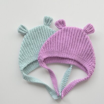 Baby bear ear bonnet