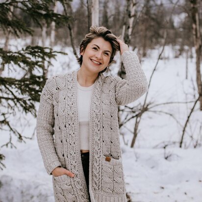 Cozy Cabled Crochet Cardigan