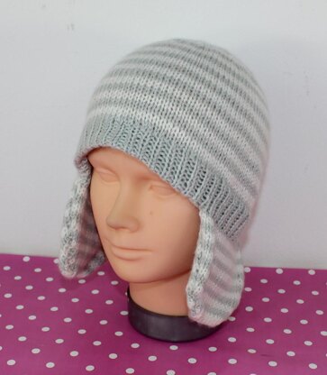 Baby Stripe Trapper Hat