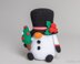 Snowman Gnome with Christmas tree