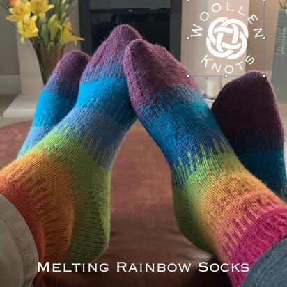 Melting Rainbow Socks