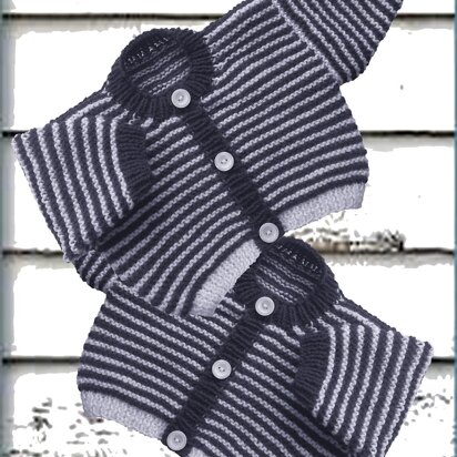 Baby Navy Stripe Cardigan