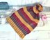 Striped Slouch Bobble Hat