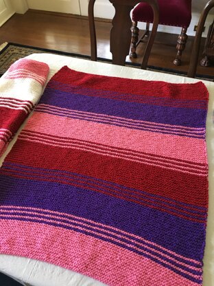 Mary’s striped blanket