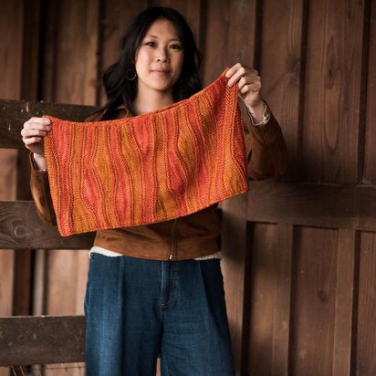 Campfire Flames cowl - knitting pattern