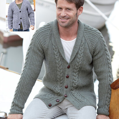 Hayfield Bonus Aran Longline Edge to Edge Cardigan Knitting Pattern -  Advanced Level - Crafty Critters