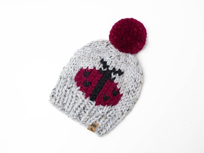 Ladybug Pompom Winter Hat