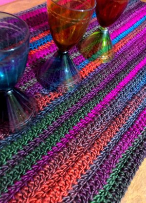 Vibrant 4-Hour Crochet Table Runner