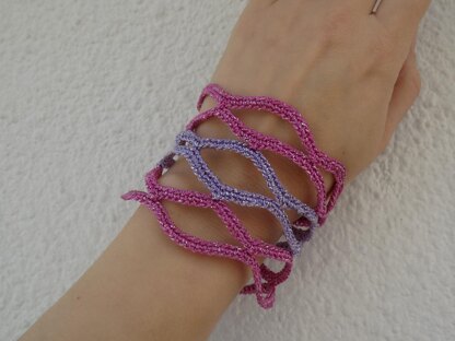 Lozenge Net Striped Bracelet