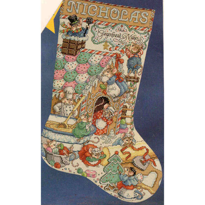 Gingerbread Mice Stocking - PDF