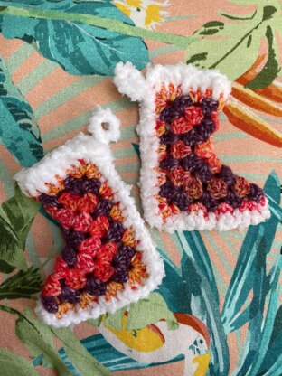 Mini Fluffy Christmas Stocking